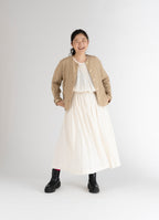 ガーゼノーカラージャケット