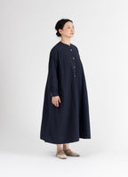 バンドカラーワンピース