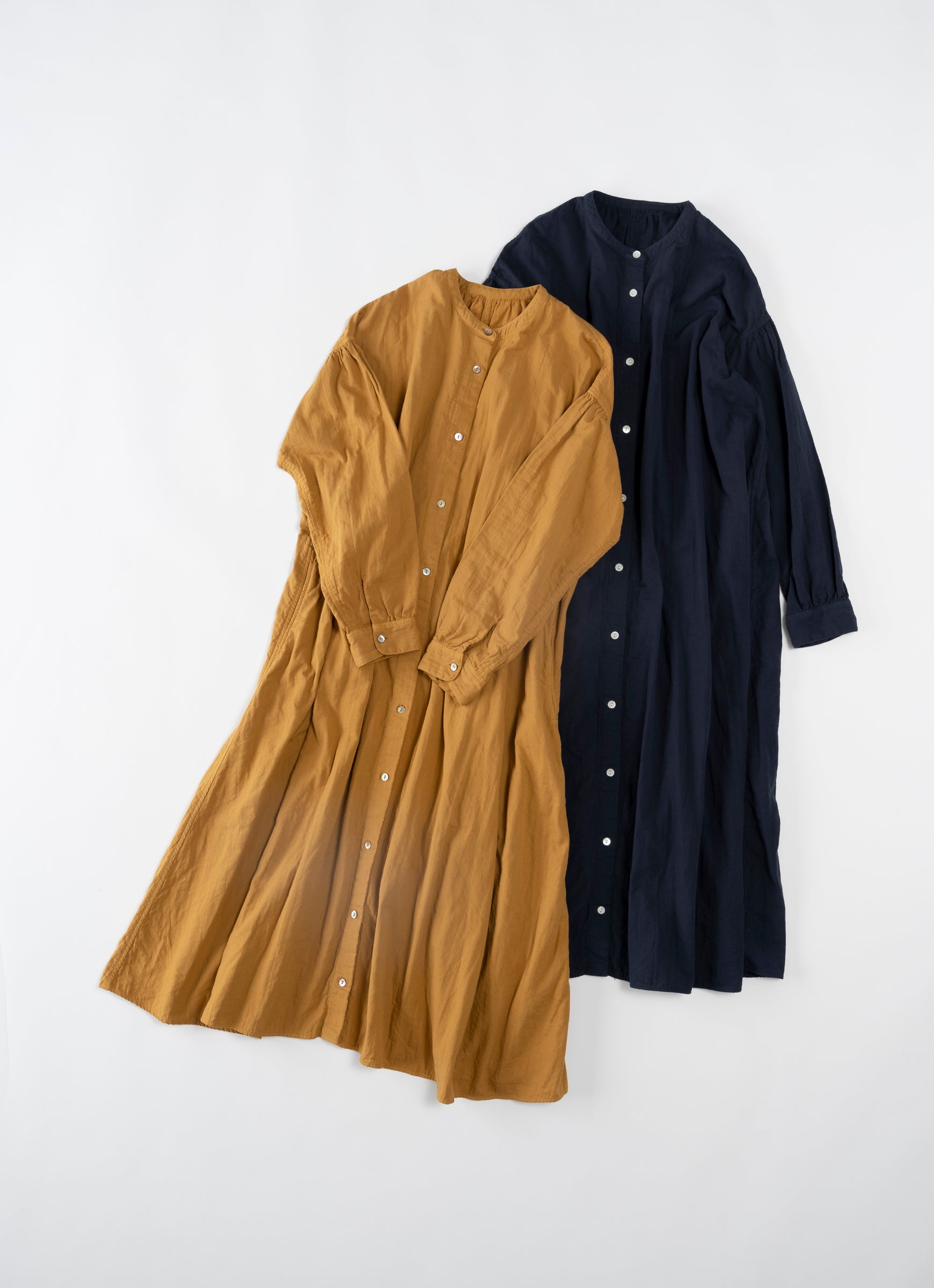 バンドカラーワンピース