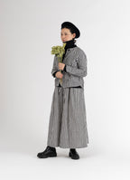 ギンガムガーゼノーカラージャケット