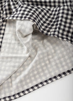 ギンガムガーゼギャザーロングパンツ