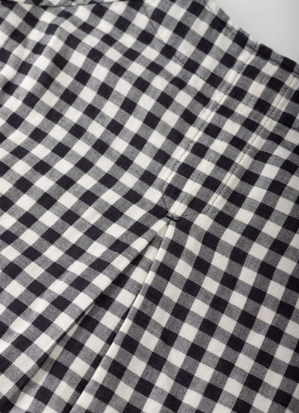 ギンガムガーゼノーカラージャケット