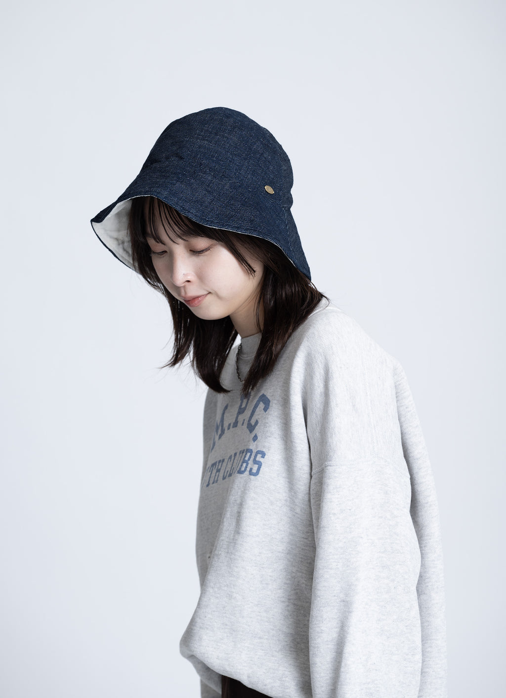 デニムガーゼハット