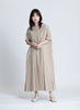 【在庫限り】半袖クルーネックワンピース（SZストレッチガーゼ）