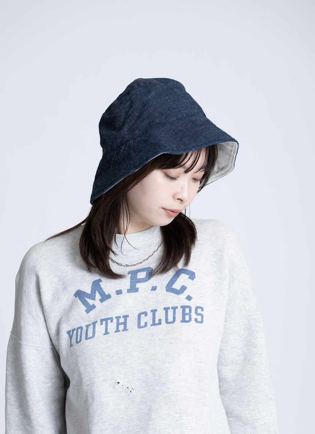 デニムガーゼハット