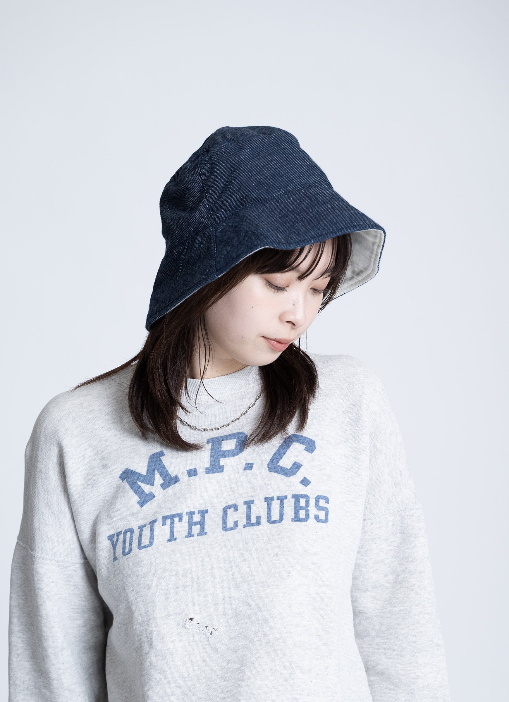 デニムガーゼハット