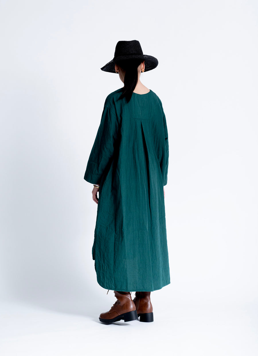 ガーゼキーネックワンピース