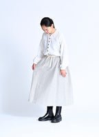 ストライプガーゼポケットスカート