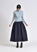 タックギャザーロングスカート