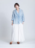 ガーゼショールカーディガン