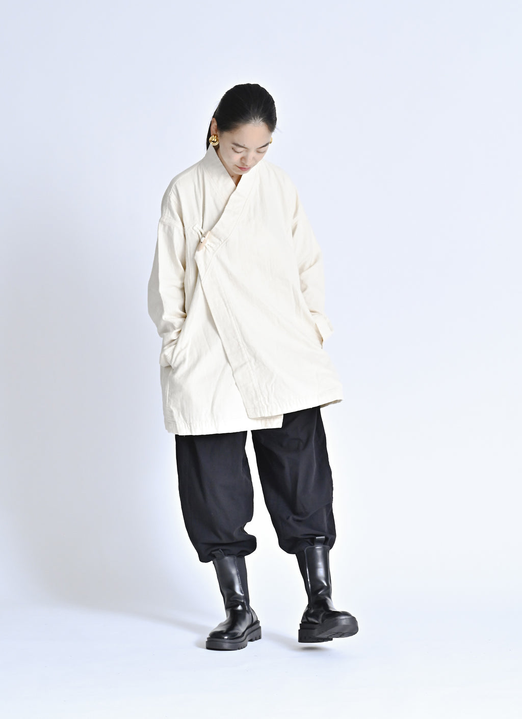 ガーゼカシュクールコート