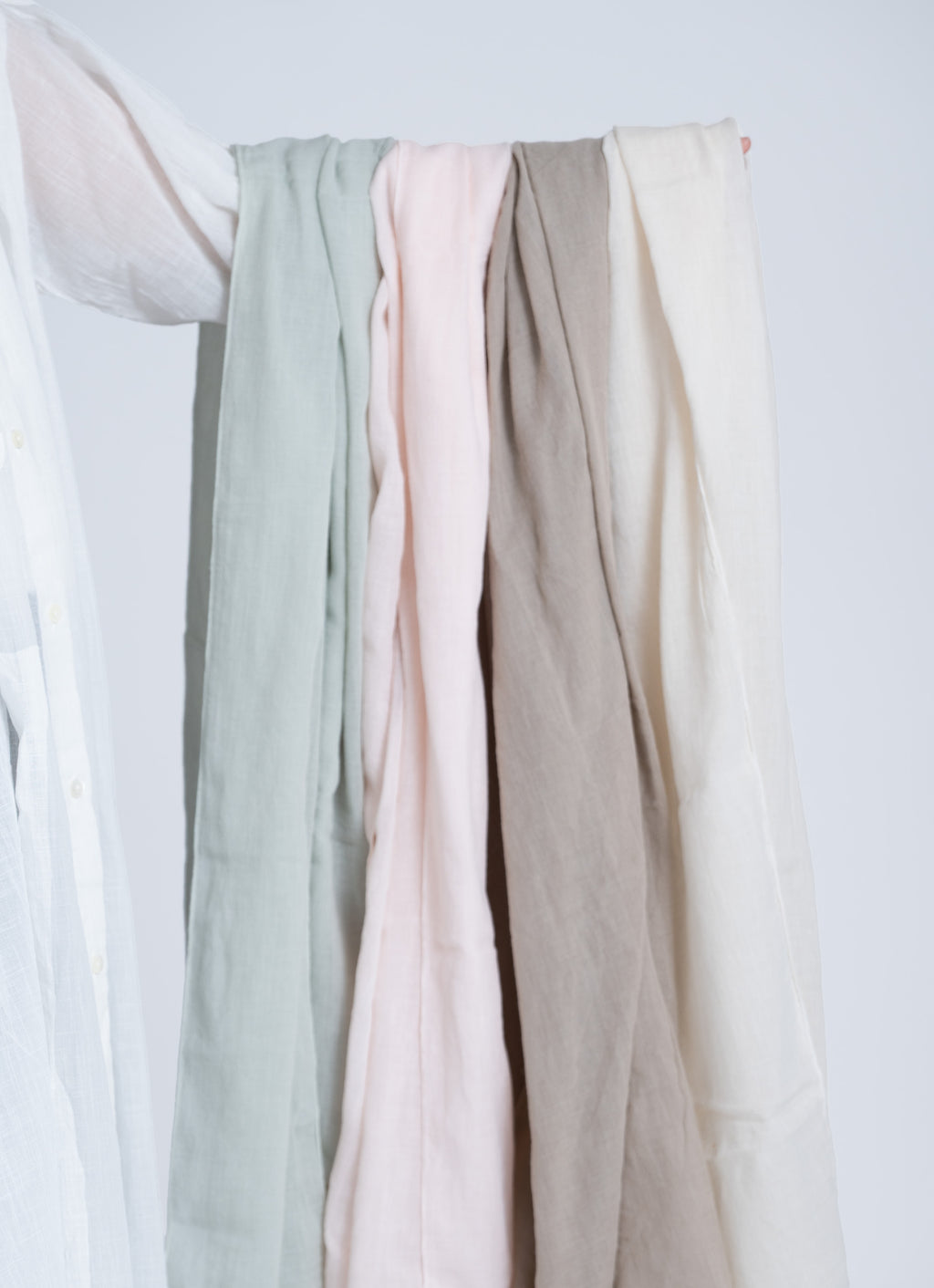 シルク混カラーストール