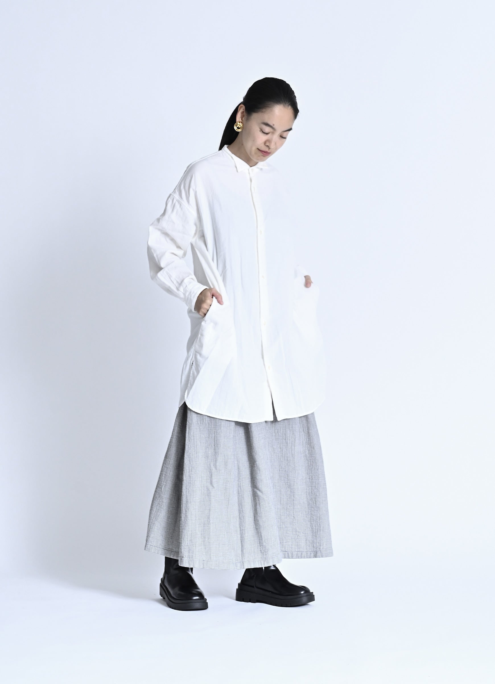 ガーゼウィングシャツコート