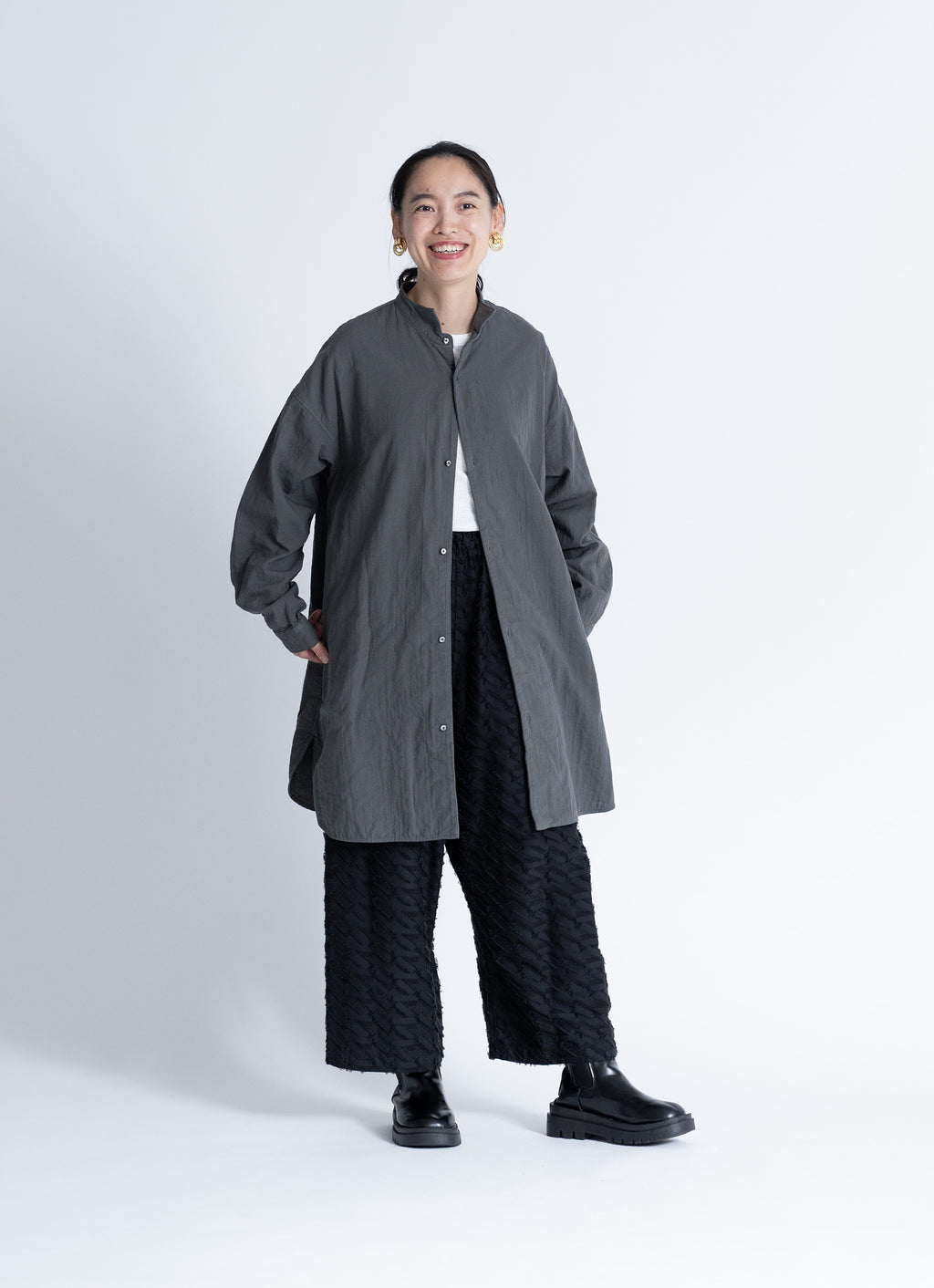 ガーゼウィングシャツコート
