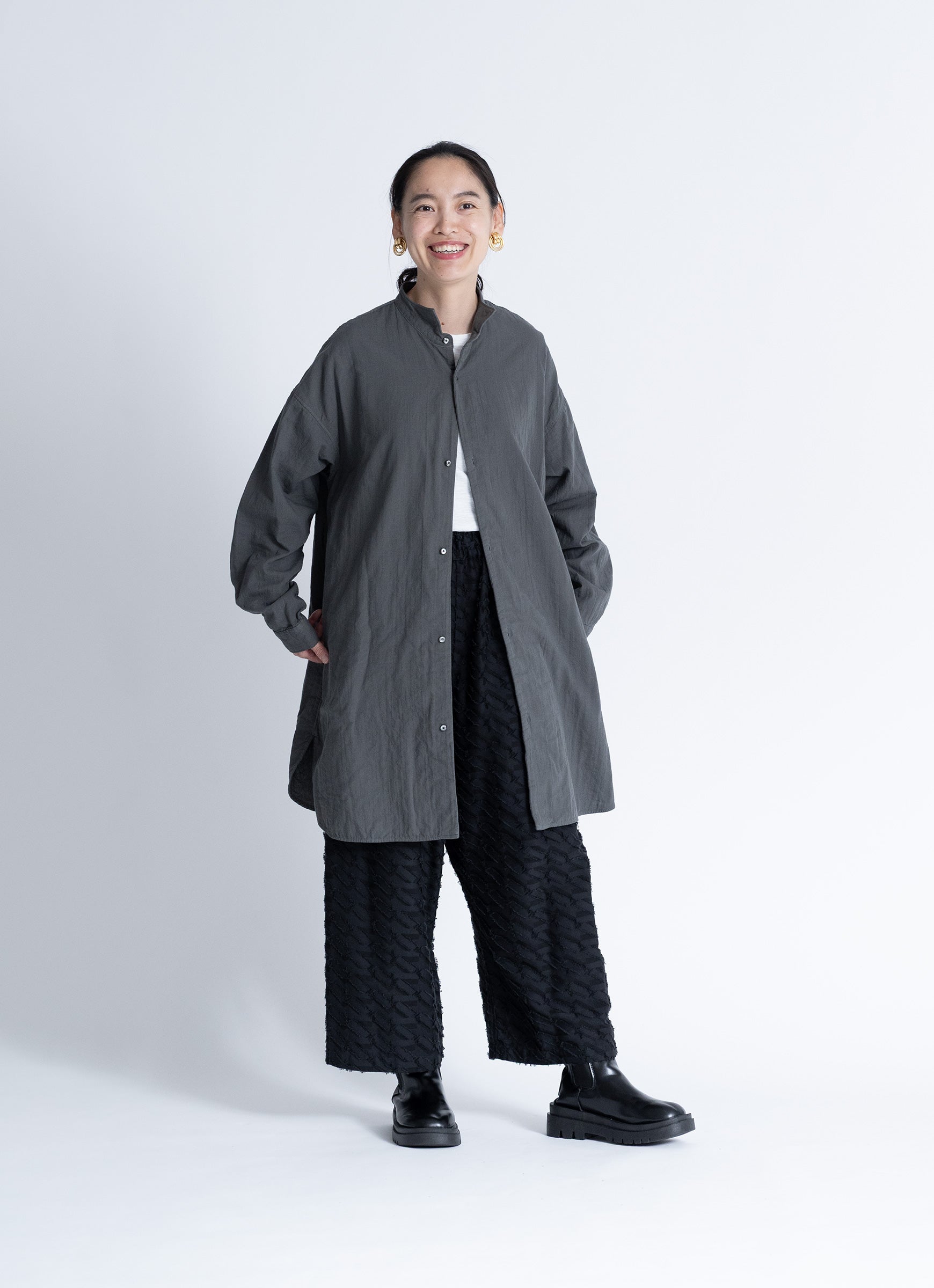 ガーゼウィングシャツコート