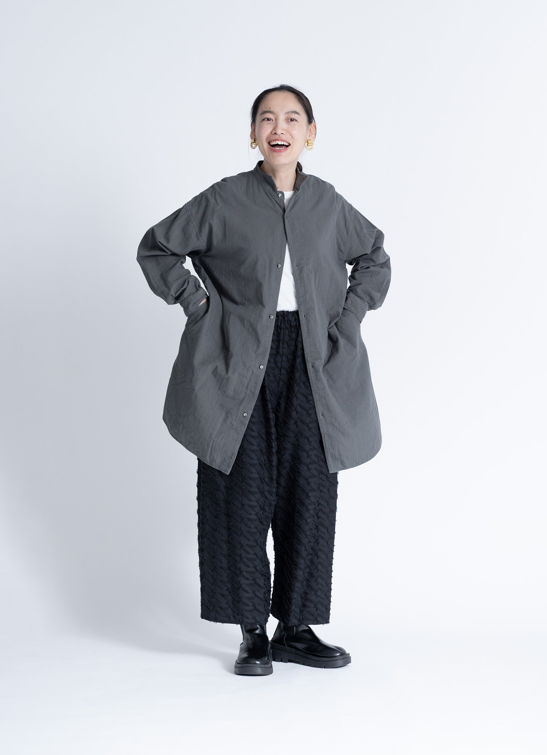 ガーゼウィングシャツコート