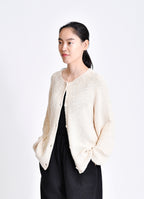 ガーゼなニットカーデ