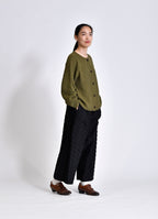 ガーゼなニットカーデ