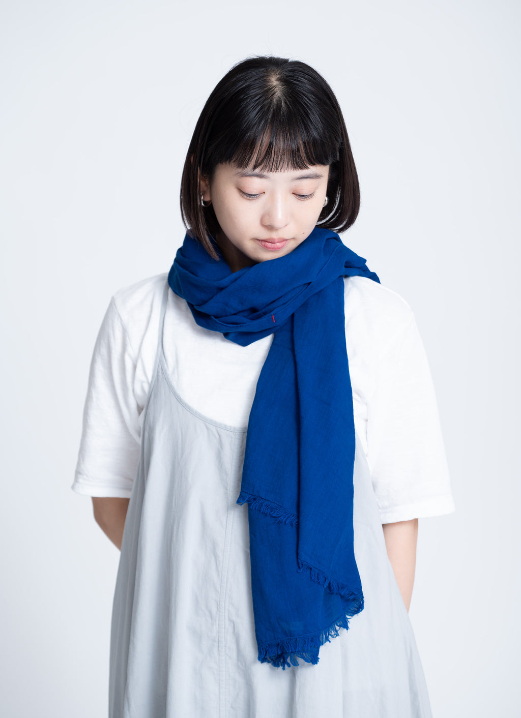 シルク混カラーストール