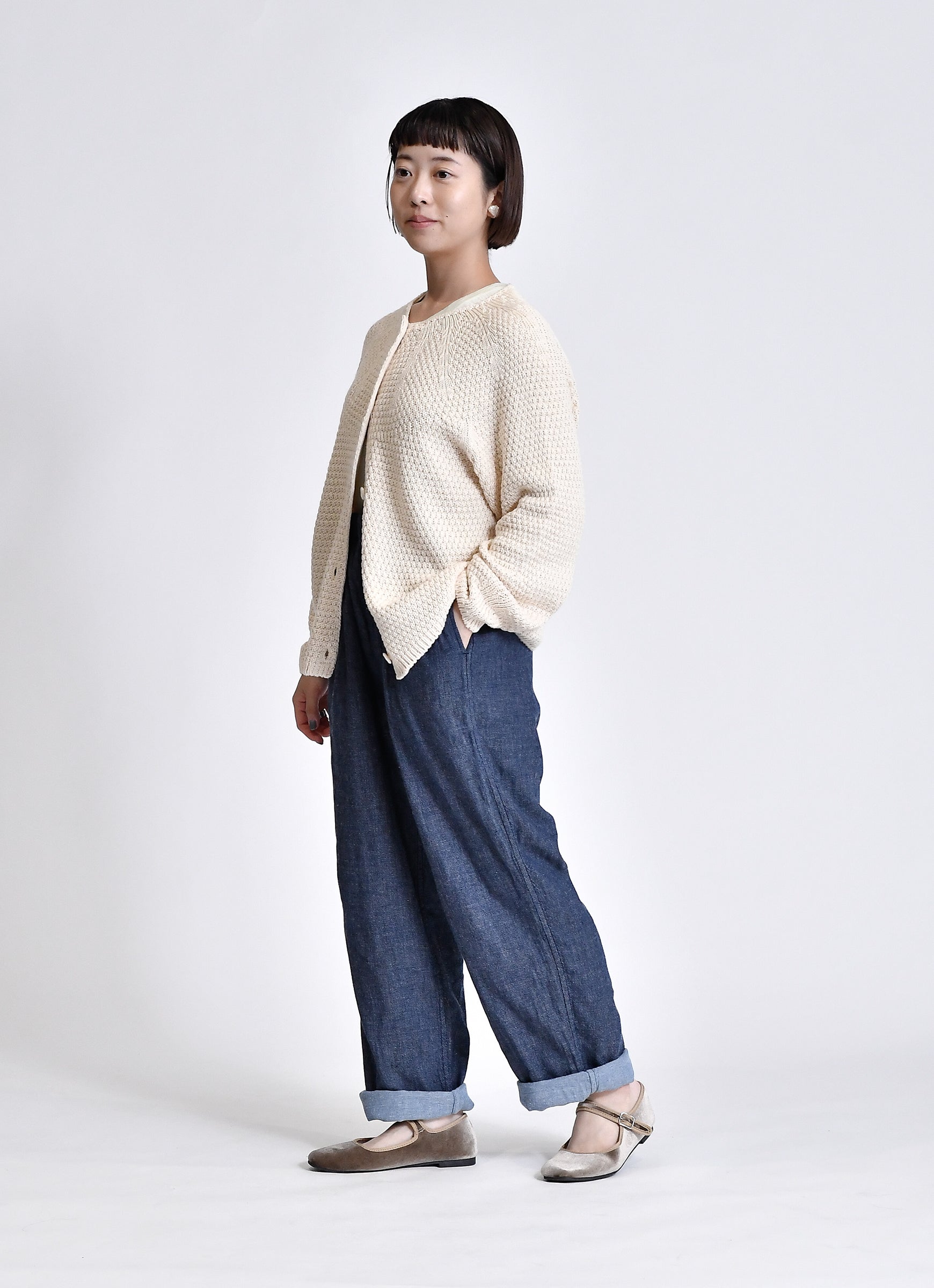 n*a様 AO代官山　ガーゼワイドパンツ 白鼠 M パンツ｜ao 公式オンラインショップ – ao（アオ）