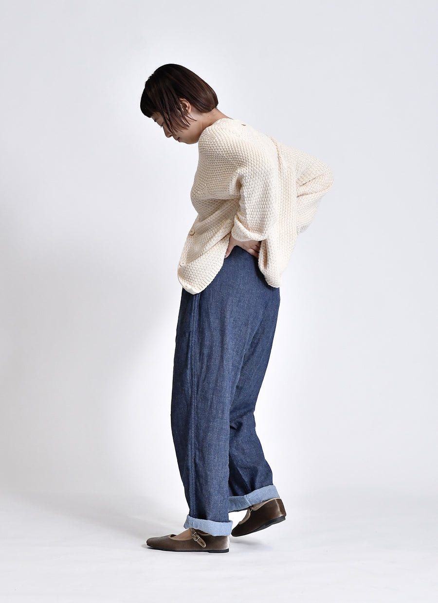 デニムガーゼイージーパンツ – ao daikanyama