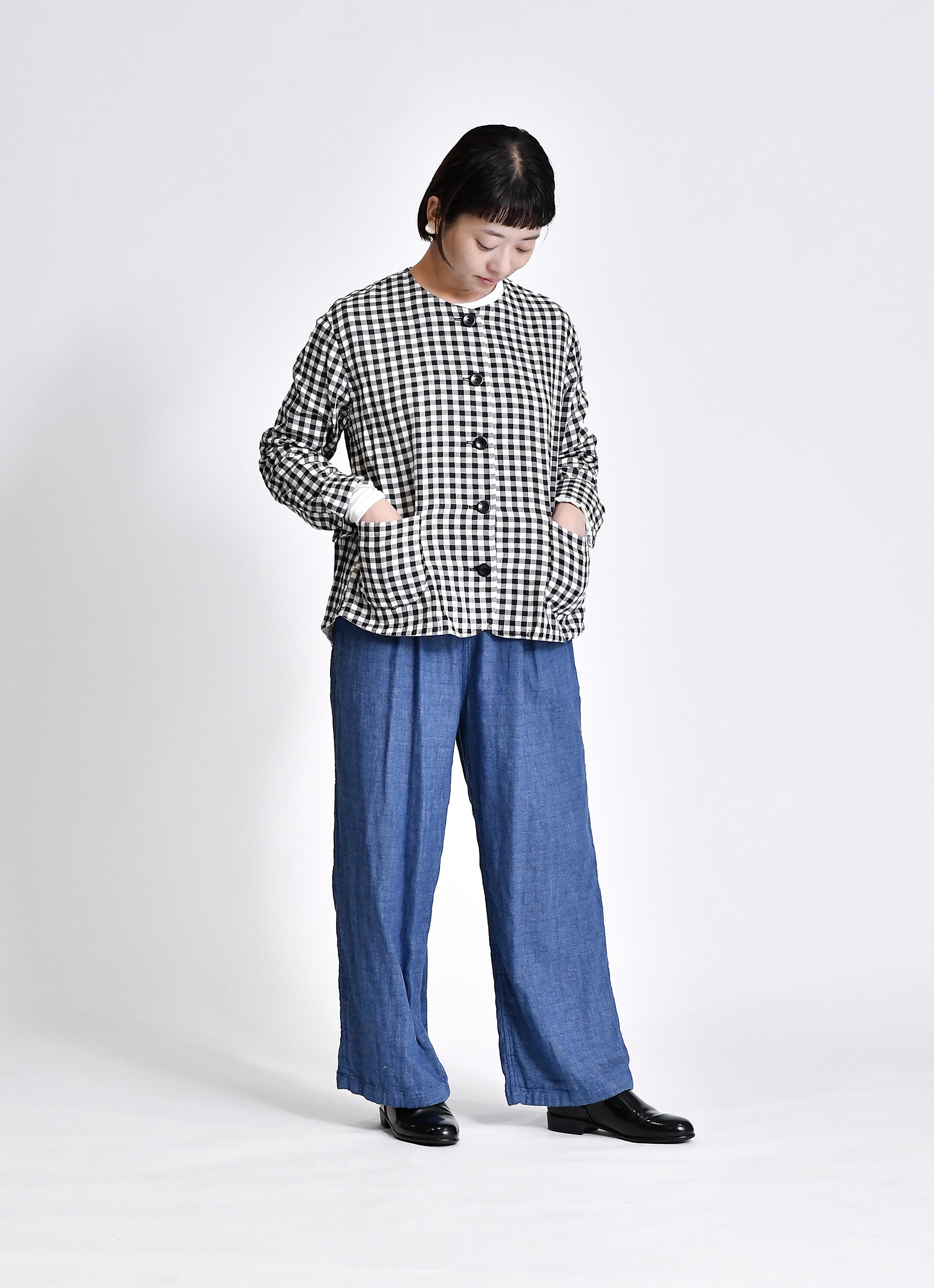 n*a様 AO代官山　ガーゼワイドパンツ 白鼠 M パンツ｜ao 公式オンラインショップ – ao（アオ）