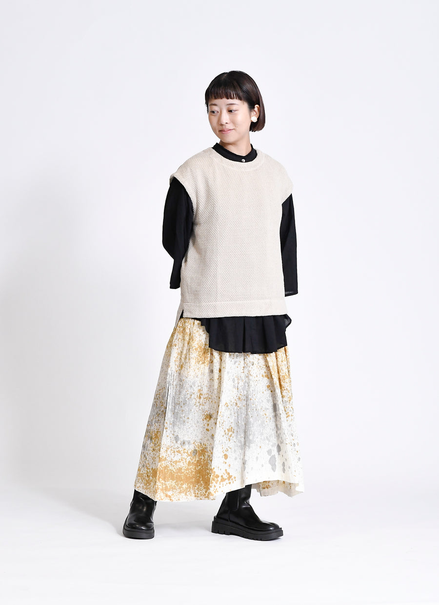 コットンニットガーゼベスト