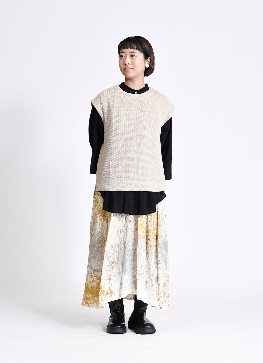 コットンニットガーゼベスト