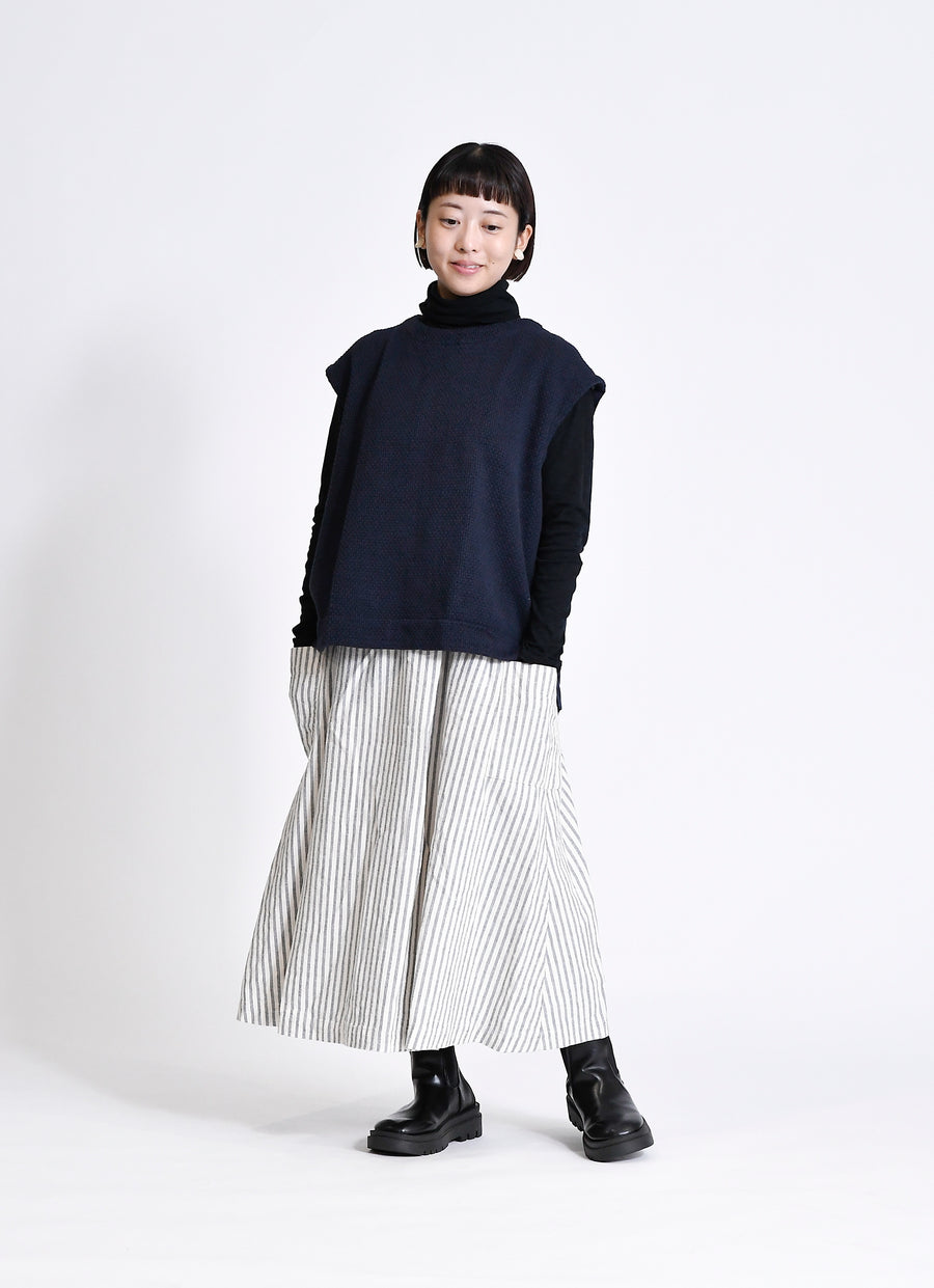 コットンニットガーゼベスト