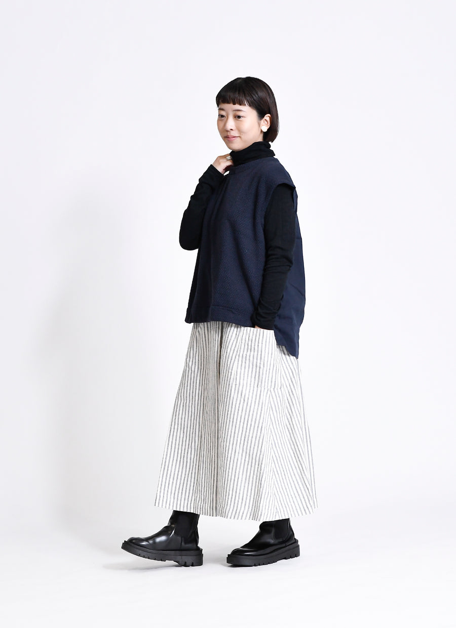 コットンニットガーゼベスト