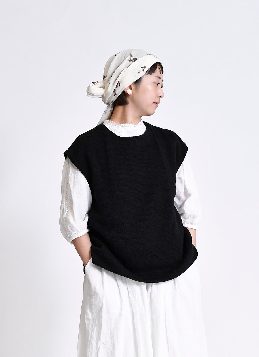 コットンニットガーゼベスト