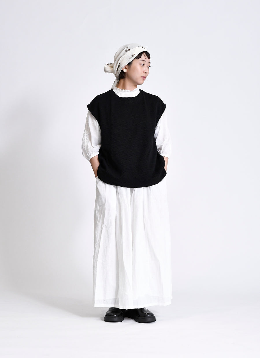 コットンニットガーゼベスト