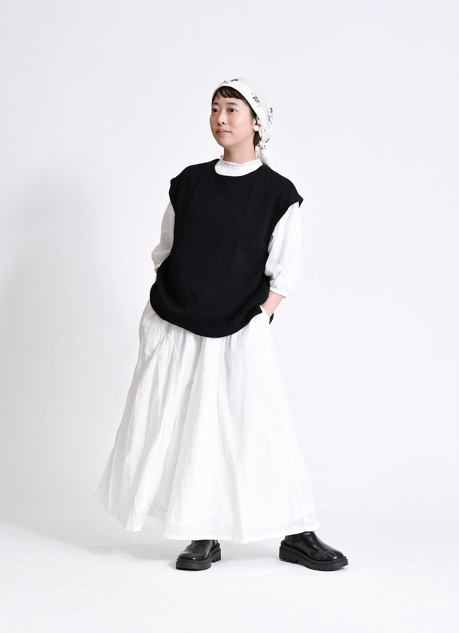 コットンニットガーゼベスト