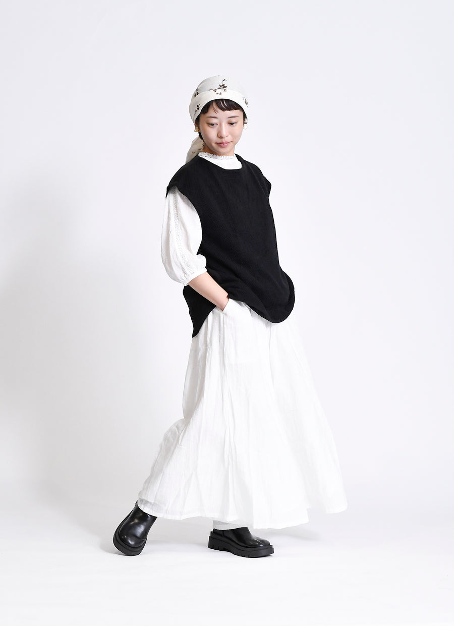 コットンニットガーゼベスト