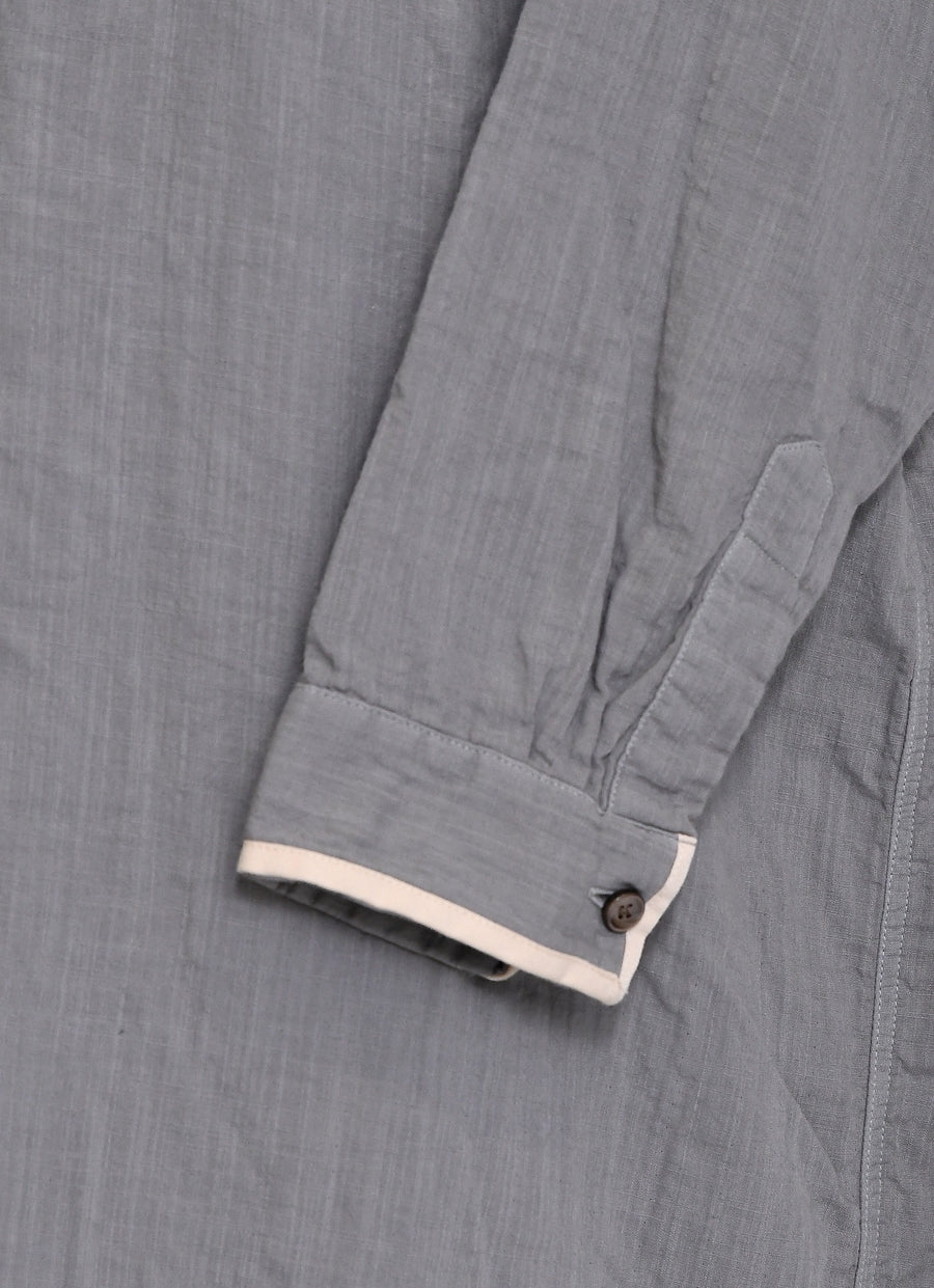 ガーゼロングシャツワンピース