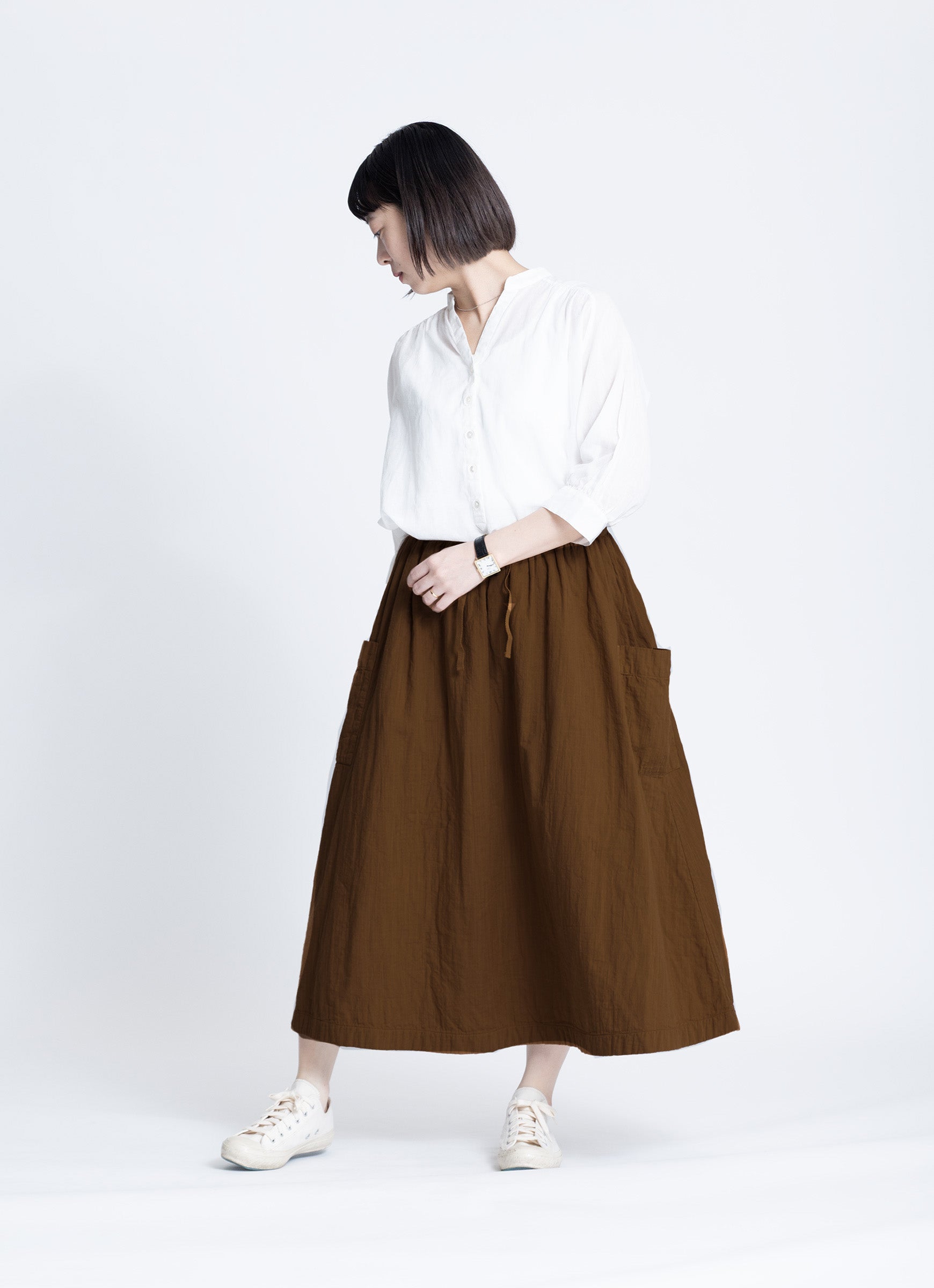 ガーゼポケットスカート