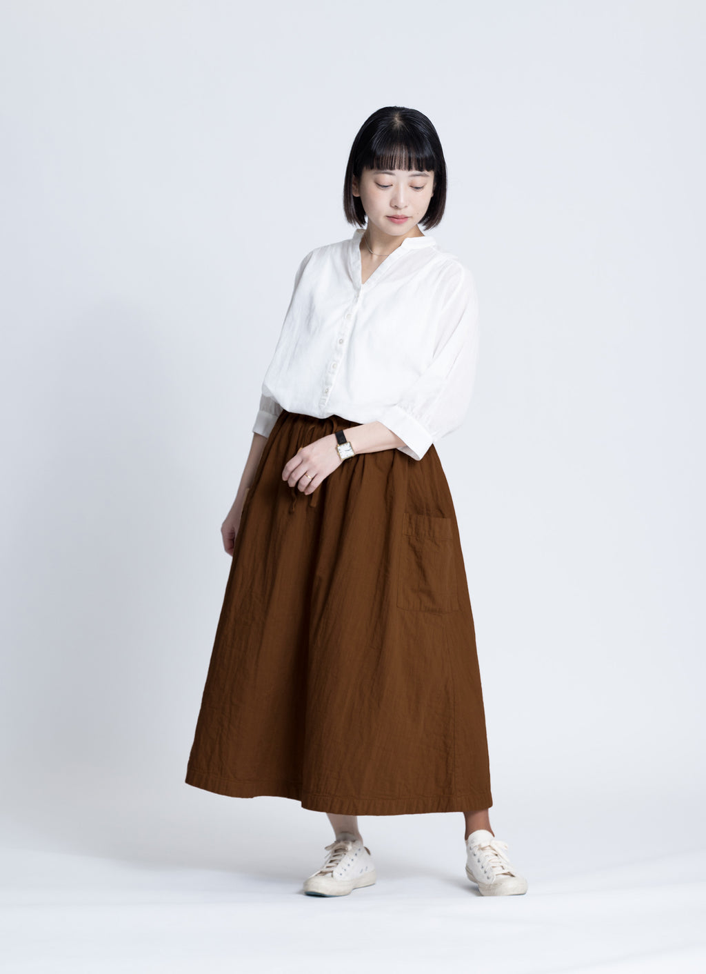 ガーゼポケットスカート