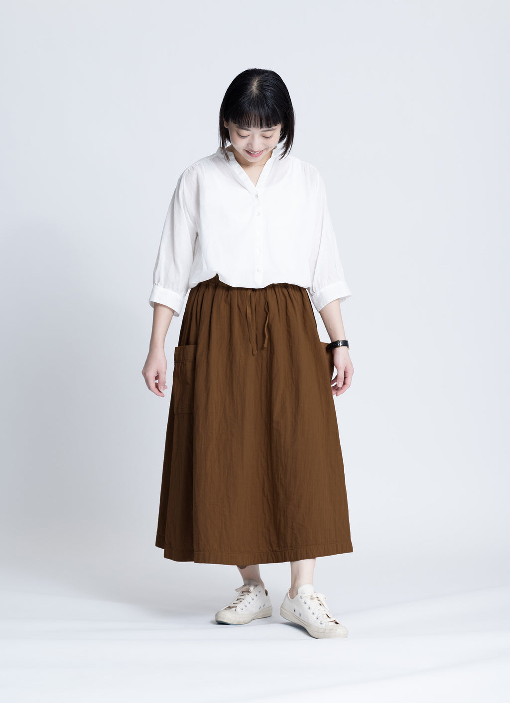 ガーゼポケットスカート