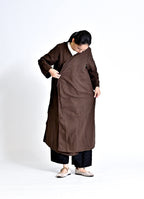 ガーゼ前開きワンピース