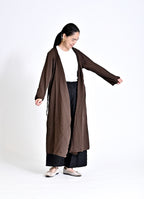 ガーゼ前開きワンピース