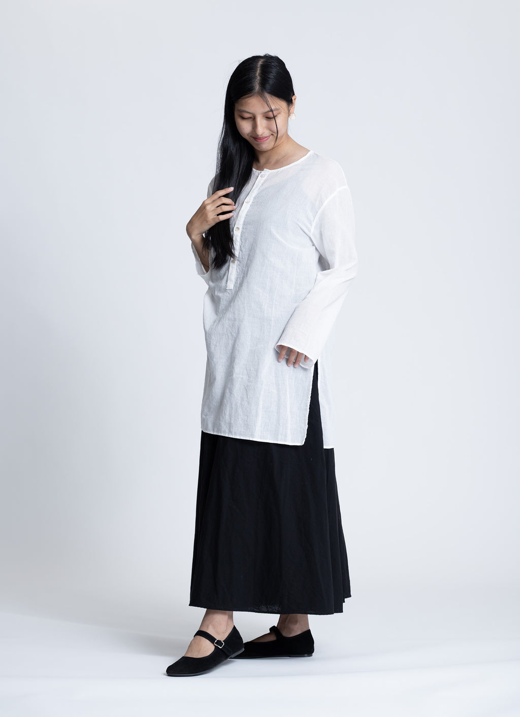 ガーゼクルタシャツ