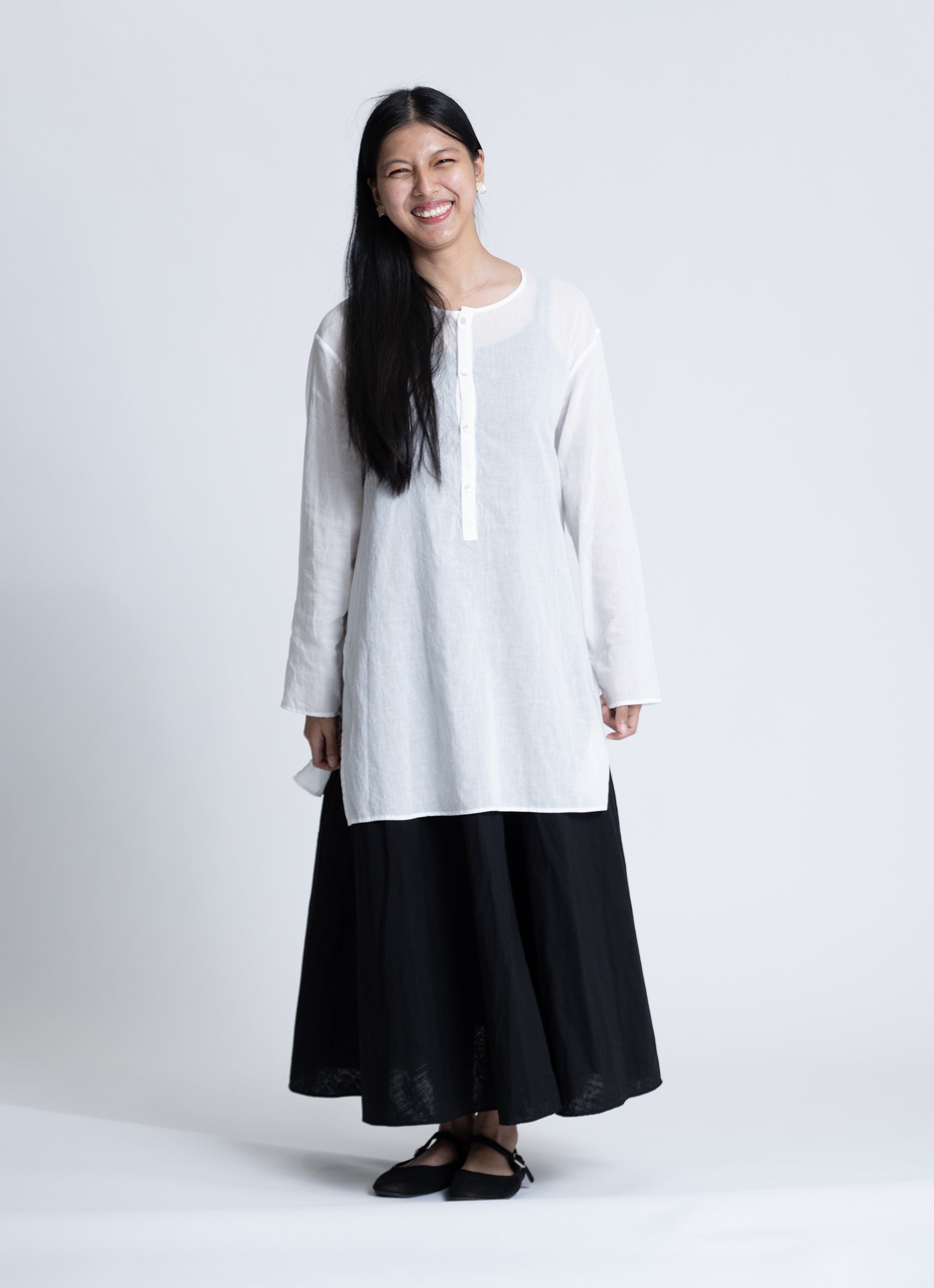 ガーゼクルタシャツ