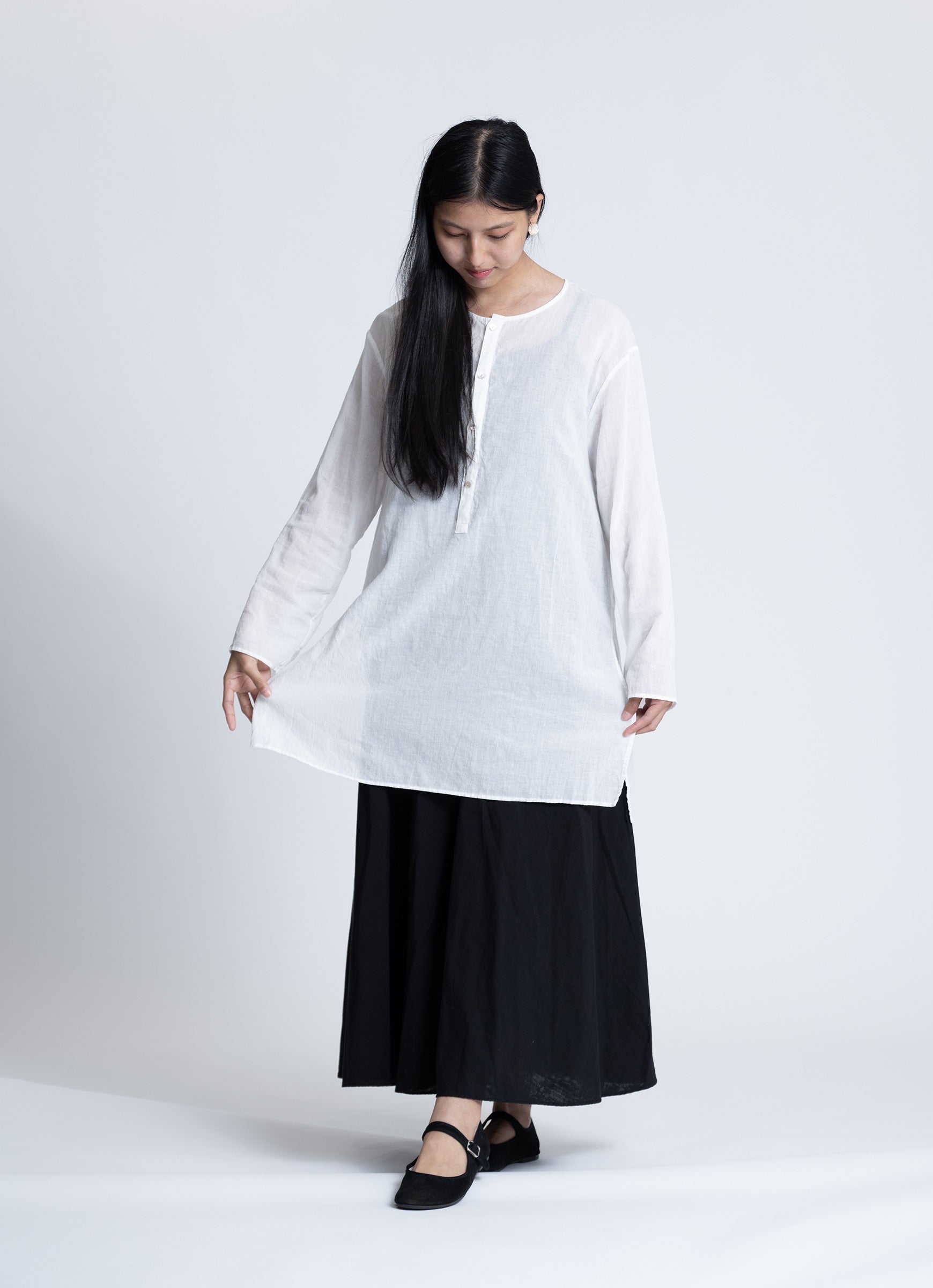 ガーゼクルタシャツ