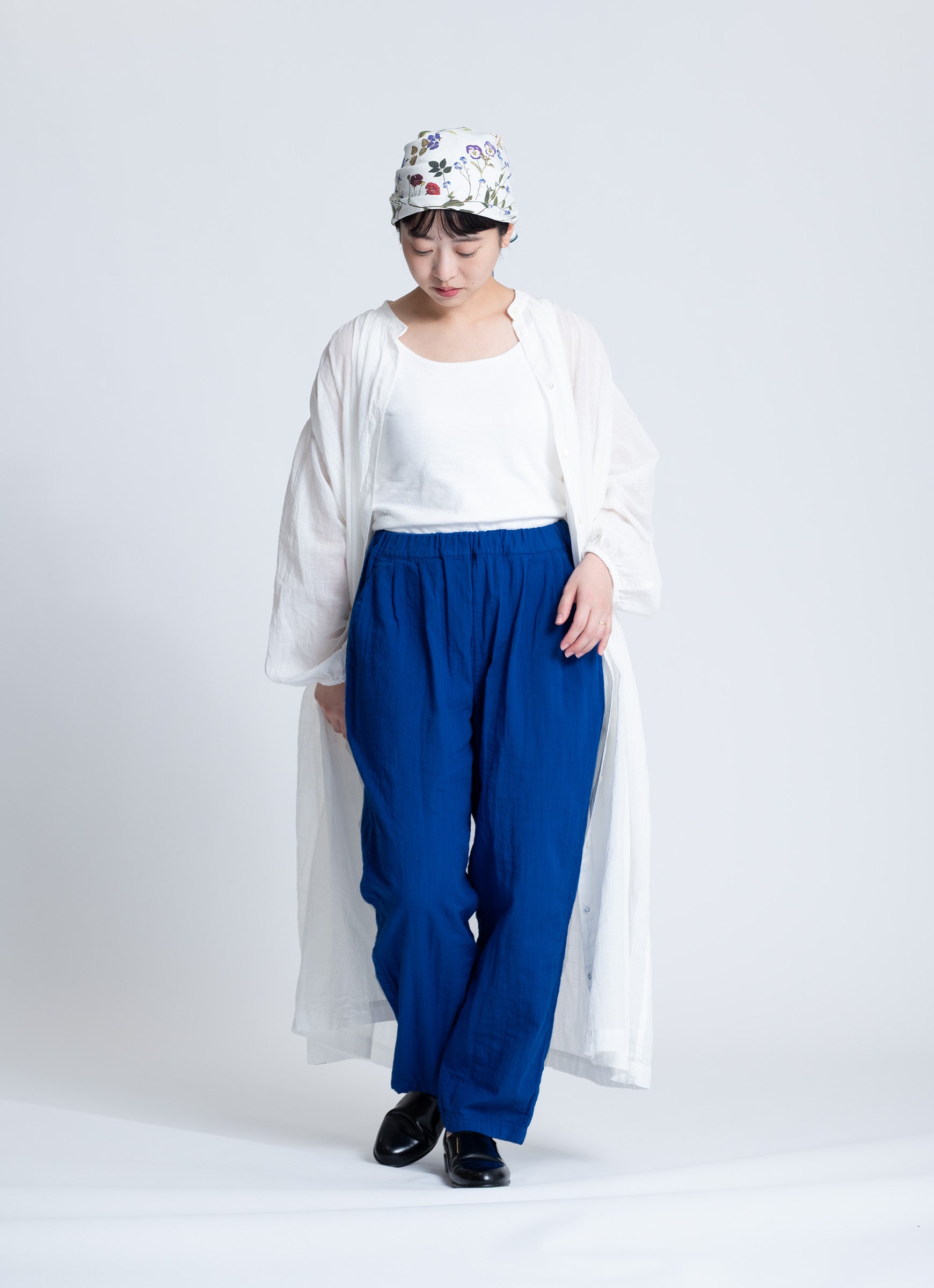 スラブガーゼイージーペグパンツ