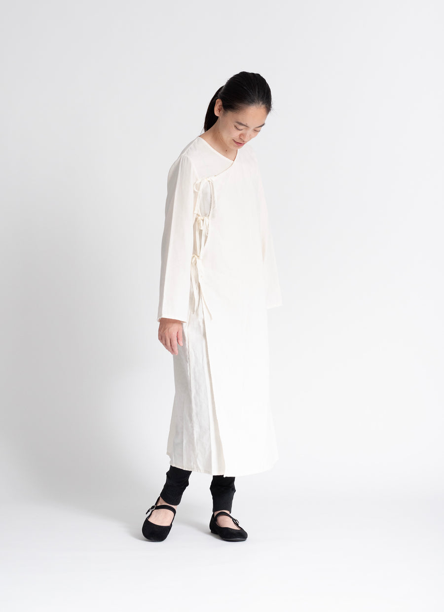 ガーゼ前開きワンピース