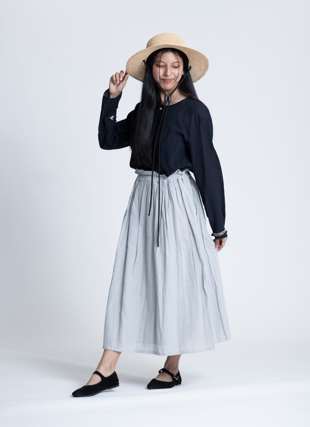 ガーゼクルタシャツ