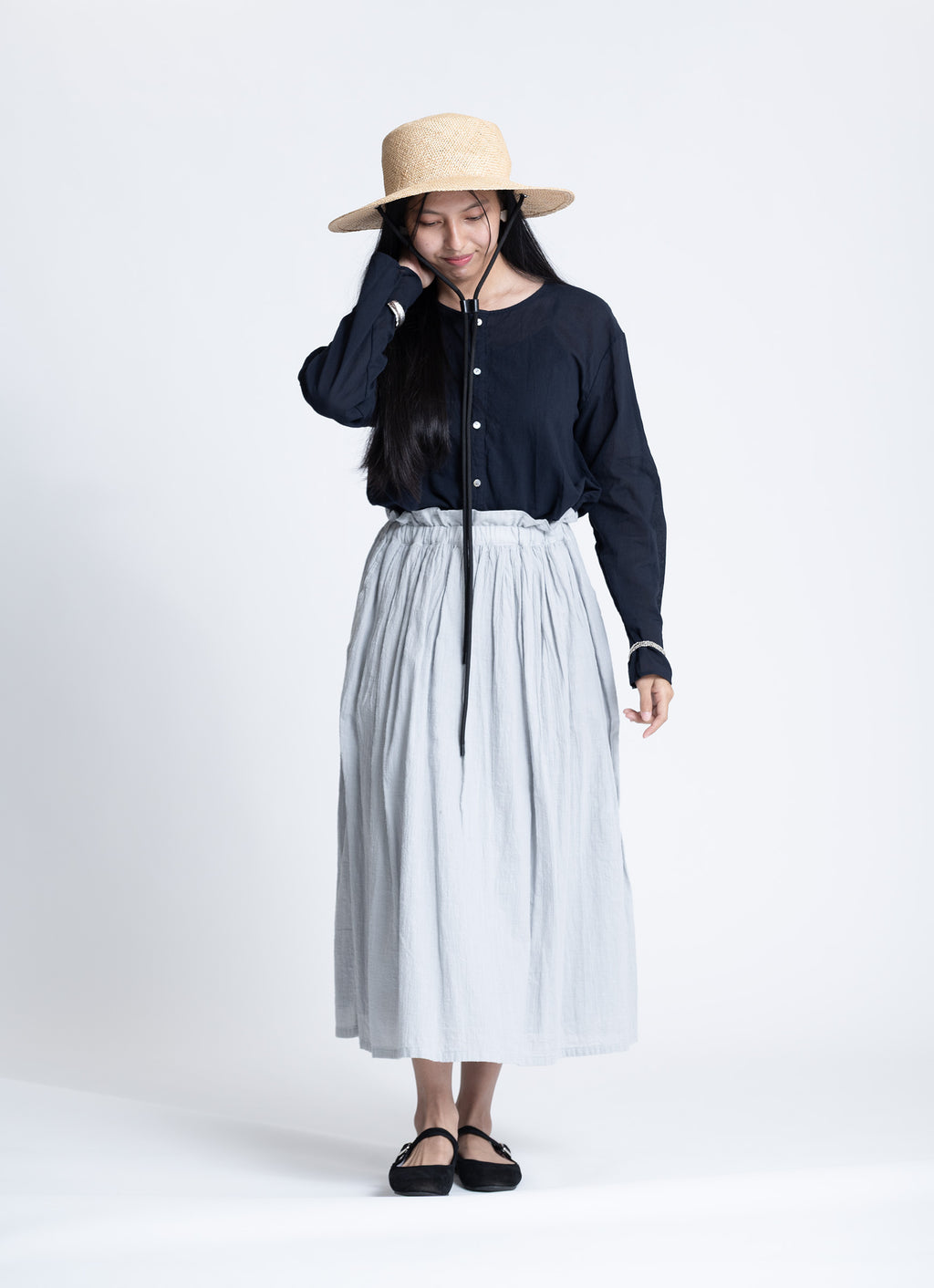 ガーゼクルタシャツ