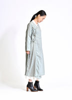 ガーゼ前開きワンピース
