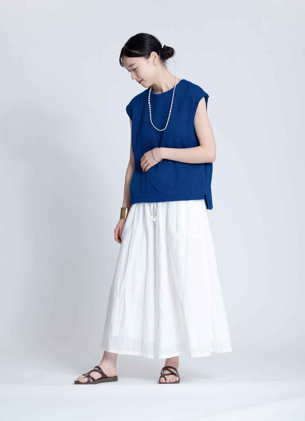 コットンニットガーゼベスト