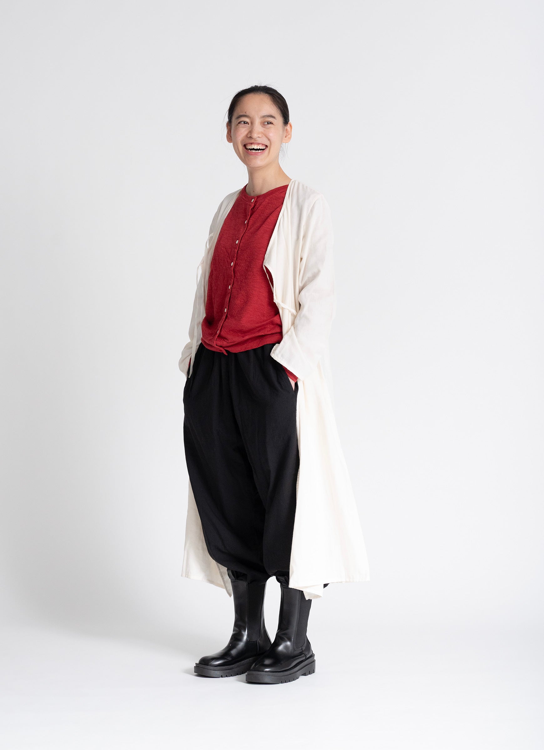 ガーゼ前開きワンピース｜ao 公式オンラインショップ – ao（アオ）